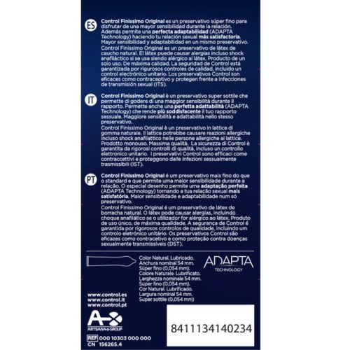 CONTROL Finissimo – ultra vékony óvszerek 12 db-os kiszerelésben