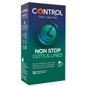 CONTROL - Nonstop pontok és vonalak óvszer 12 db