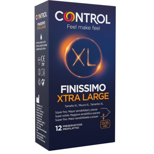 CONTROL Finissimo XL – prémium óvszer 12 db-os kiszerelésben