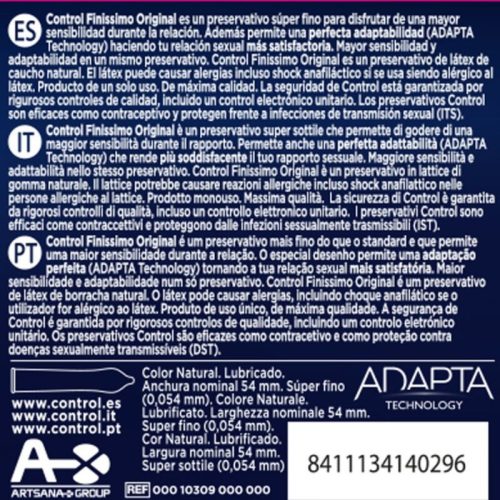 CONTROL Finissimo – ultra vékony óvszer 3 db-os kiszerelés