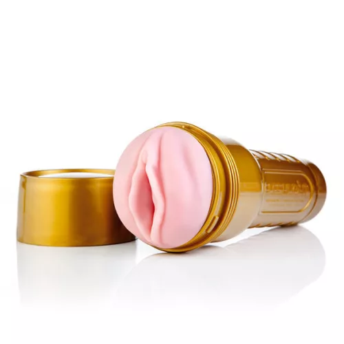 Fleshlight maszturbátor állóképesség fejlesztő, állítható szívás arany tokkal