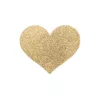 BIJOUX - Indiscrets Flash Golden Heart – érzéki mellbimbó takarók
