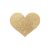 BIJOUX - Indiscrets Flash Golden Heart – érzéki mellbimbó takarók