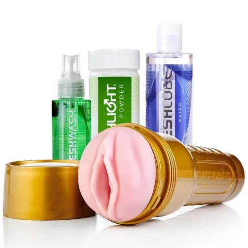 Fleshlight Maszturbátor edzéshez valósághű textúra és tárolófedél