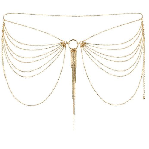 Bijoux – elegáns fém lánc ékszer az arany deréknak