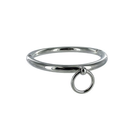 METAL HARD - BDSM nyaklánc karikával 18 cm