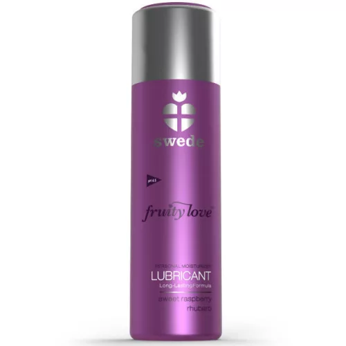SWEDE - gyümölcsös vízbázisú síkosító, málna-rebarbara 100 ml