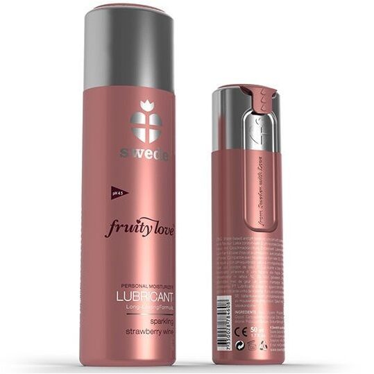 SWEDE Fruity Love – pezsgő eperízesítésű síkosító 100 ml