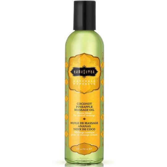 KAMASUTRA – piña colada masszázsolaj 236 ml, érzéki érintéshez