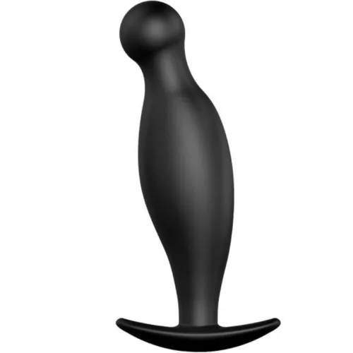 Pretty Love – prémium szilikon anális dugó, 11,7 cm, fekete