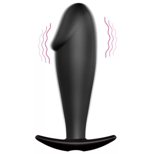 Pretty Love - szilikon anális plug, pénisz forma, 12 vibrációval