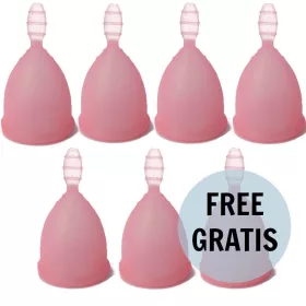   Nina Kikí – prémium menstruációs bögre, rózsaszín L méret