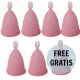 NINA KIKÍ – pink menstruációs kupa S méret + 1 ajándék