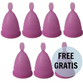 NINA KIKÍ - prémium menstruációs bögre, lila, S méret