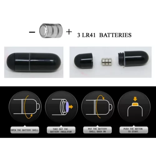 BAILE Brave Man – nyúl formájú péniszköpeny fekete 16,5 cm