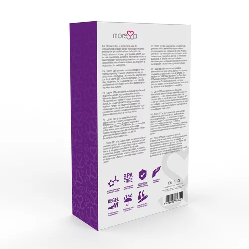 MORESSA Osian – prémium lila szilikon intim játékok készlet