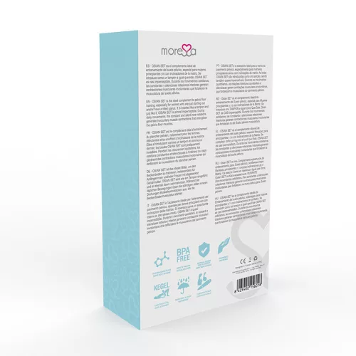 MORESSA - prémium türkiz szilikon intim játék készlet