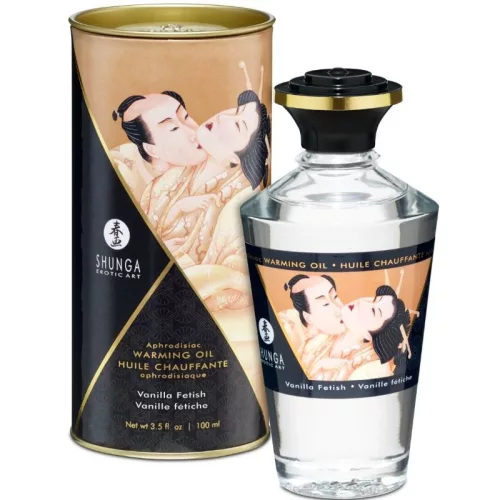 SHUNGA - Fűszeres vanília – masszázsolaj meleg hatással