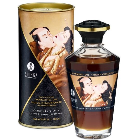 SHUNGA - KÁVÉ ÍZŰ HŐHATÁSÚ MASSZÁZSOLAJ 100 ML