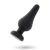 INTENSE - prémium fekete szilikon anál plug 9,8 cm