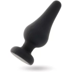 INTENSE – prémium anális dugó fekete szilikon, 13 cm