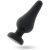 INTENSE – prémium anális dugó fekete szilikon, 13 cm