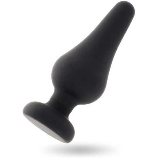 INTENSE – prémium anális dugó fekete szilikon, 13 cm