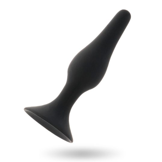 INTENSE – prémium fekete anál vibrátor 11,5 cm