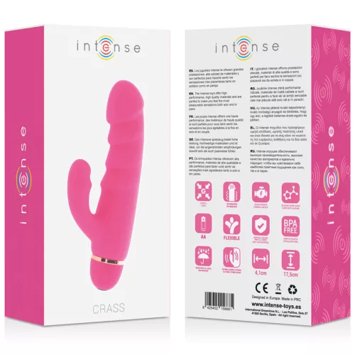 INTENSE – 20 sebességes szilikon vibrátor rózsaszínben