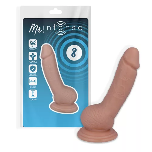 MR INTENSE - élethű vibráló pénisz 17,6 cm × 3,5 cm
