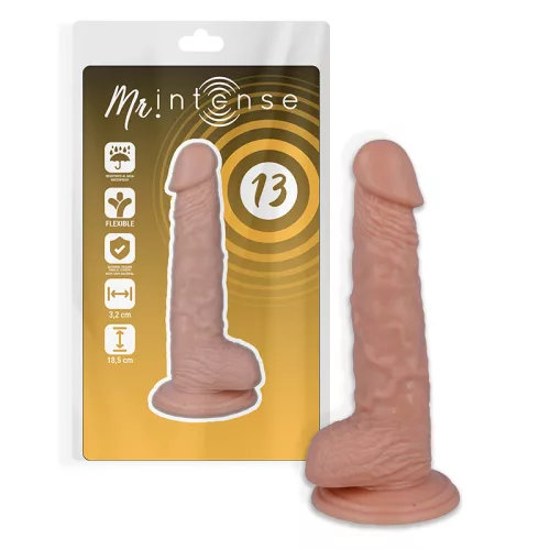 MR INTENSE - 18.5 cm élethű dildó, 3.2 cm átmérővel