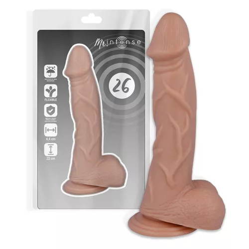 MR INTENSE - 22 cm-es élethű pénisz vibrátor