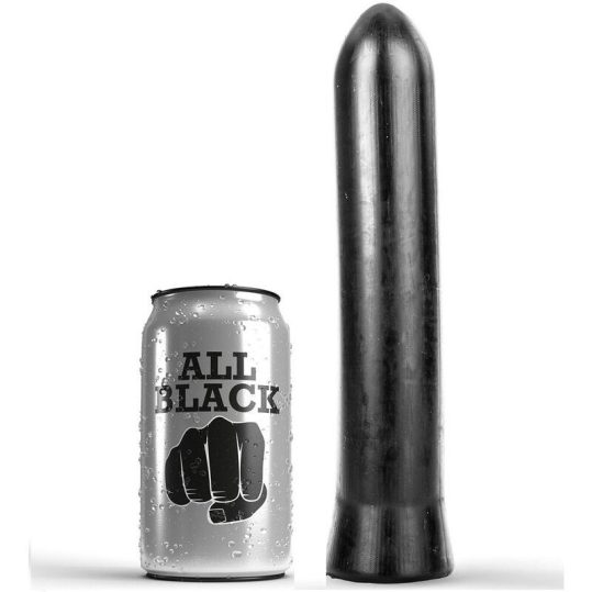 ALL BLACK - elegáns 22 cm-es dildó