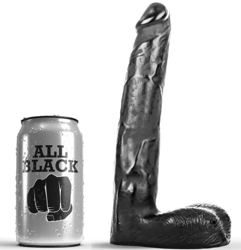 ALL BLACK – 21 cm-es élethű dildó
