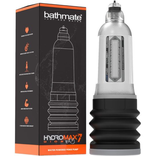 Bathmate Hydromax 7 - átlátszó prémium vízálló maszturbátor