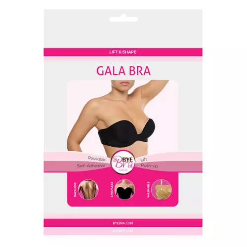 BYE-BRA GALA - elegáns fekete melltartó prémium kényelmmel