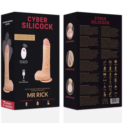 CYBER SILICOCK – távirányítós realisztikus férfi vibrátor