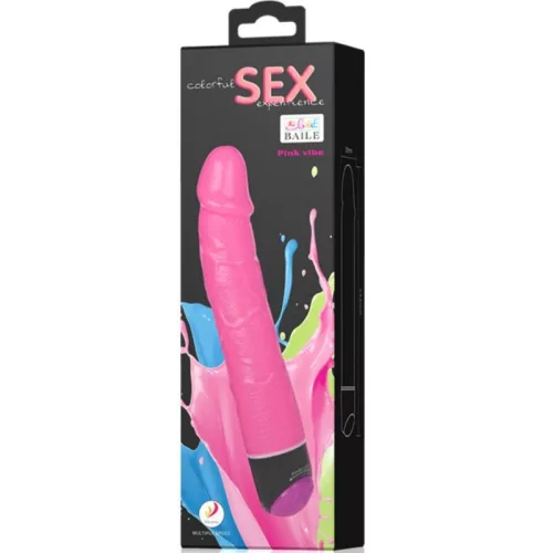 BAILE – színes, realisztikus vibrátor, 23 cm