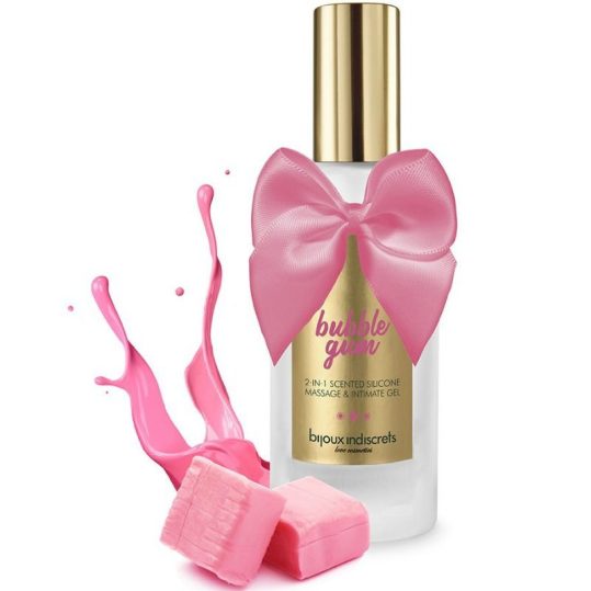 BIJOUX Bubble Gum – 2 az 1-ben eperillatú síkosító 100 ml
