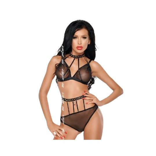 ME-SEDUCE – stílusos fekete fehérnemű szett S/M
