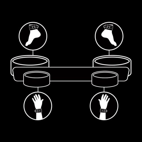 Fetish Submissive – prémium kötöző terpesztő rúd neopréne béléssel