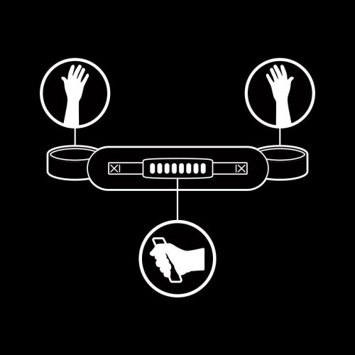 Fetish Submissive – bőr bébi hibrid bilincs kezelővel