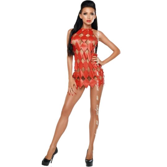 ME-SEDUCE – érzéki piros ruha, hátul nyitott S/M