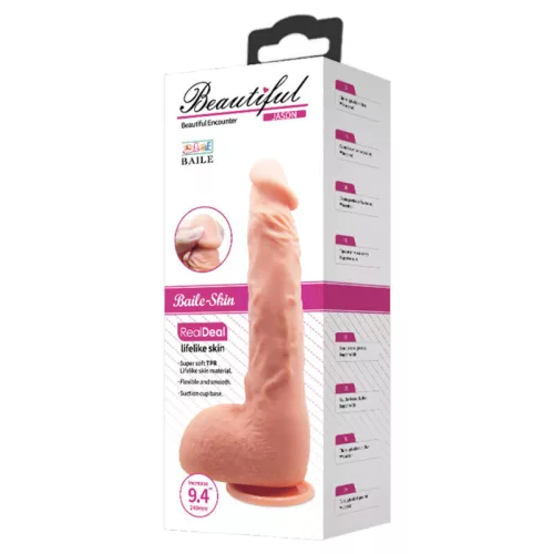 BAILE – élethű dildó Jason, természetes 24 cm