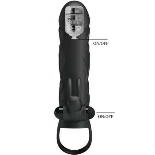 PRETTY LOVE – kiváló minőségű vibráló szilikon borító 14 cm