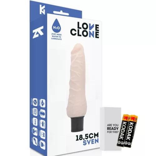LOVECLONE - önkenő vibrátor 18,5 cm, érzékies élményért