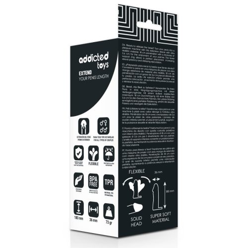 ADDICTED TOYS – 18 cm-es pénisz hosszabbító prémium eszköz