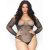 Leg Avenue – csillogó hálós bodystocking 1X-2X