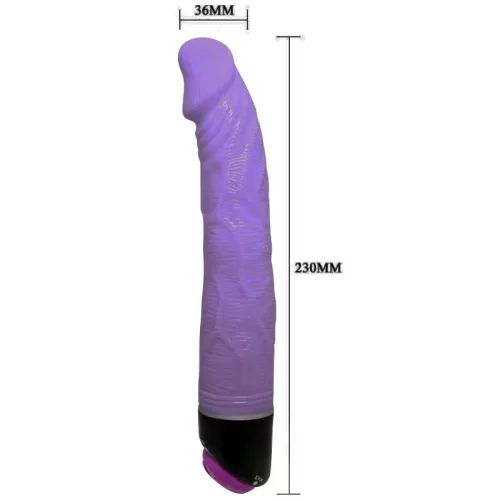 BAILE Adour Club – élethű 23 cm-es vibrátor lila színben