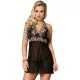 SUBBLIME – érzéki fekete csipkés babydoll S/M